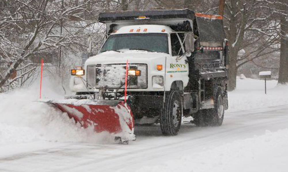 snow plowing